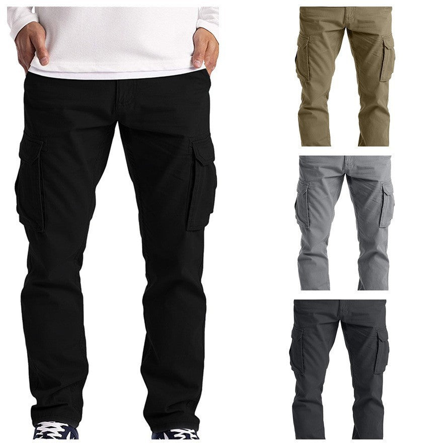 Pleated Drawstring Cargo Pants with Utility Pockets