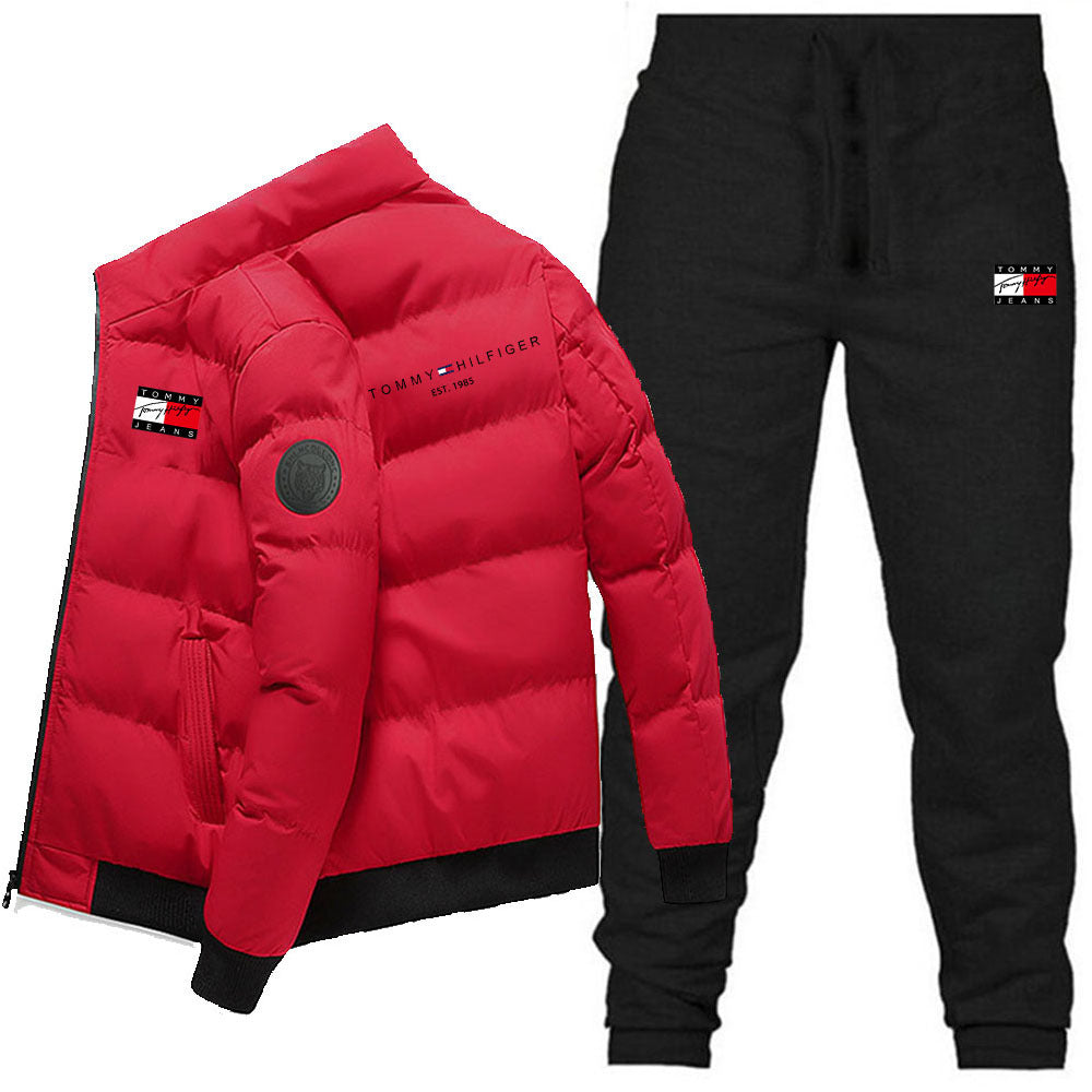 Lightweight quilted stand-collar padded jacket
