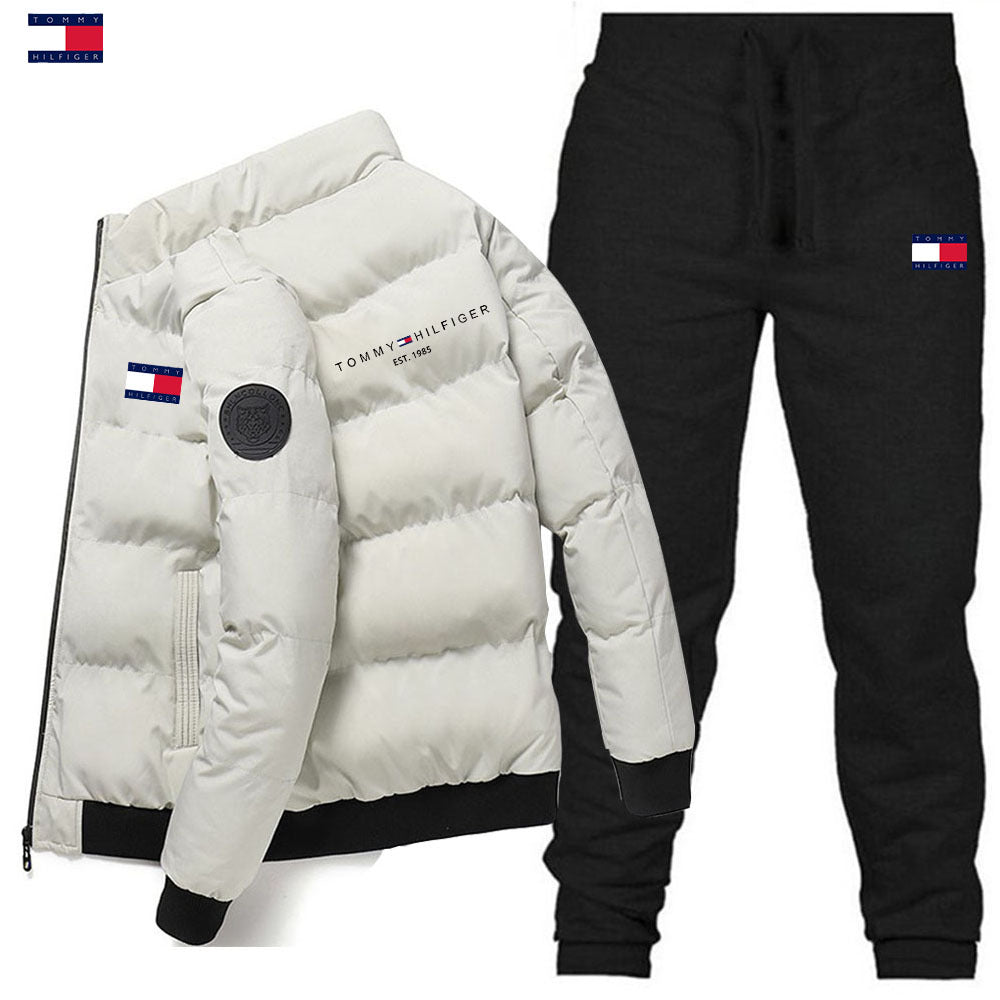 Lightweight quilted stand-collar padded jacket