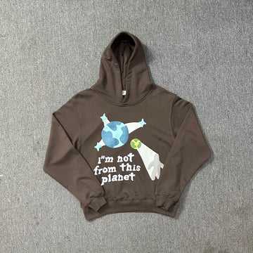 Oval Boat Graphic Cotton-Blend Relaxed Fit Hoodie