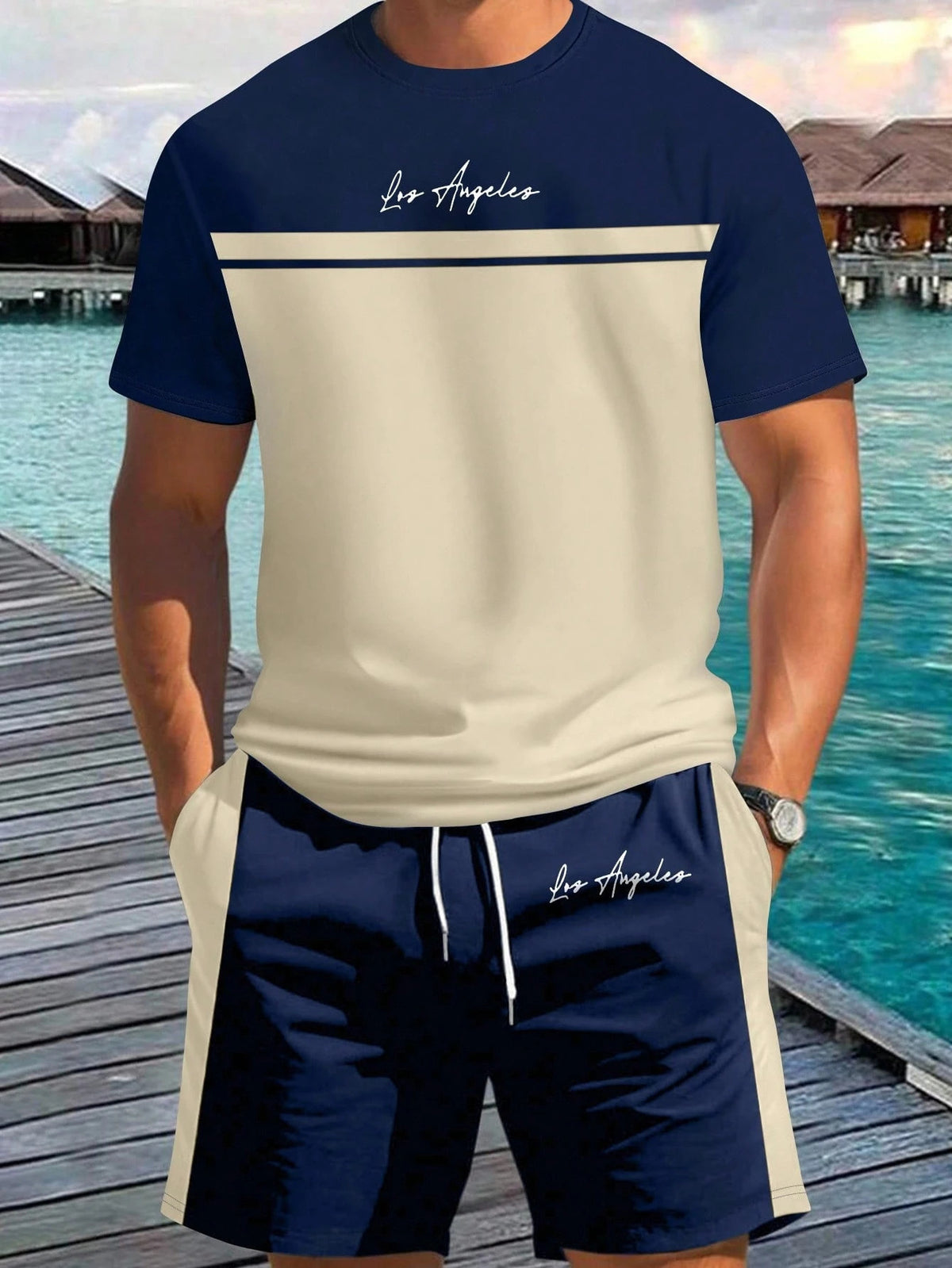 Black and White Gradient Breathable Polyester T-Shirt