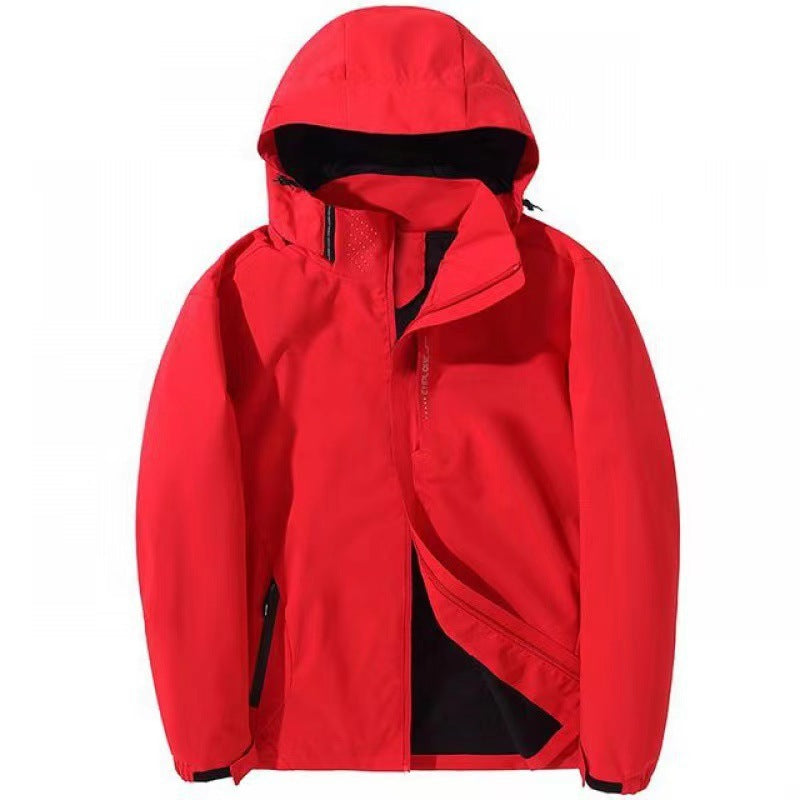 3-in-1 Detachable Windproof Insulated Hiking Jacket