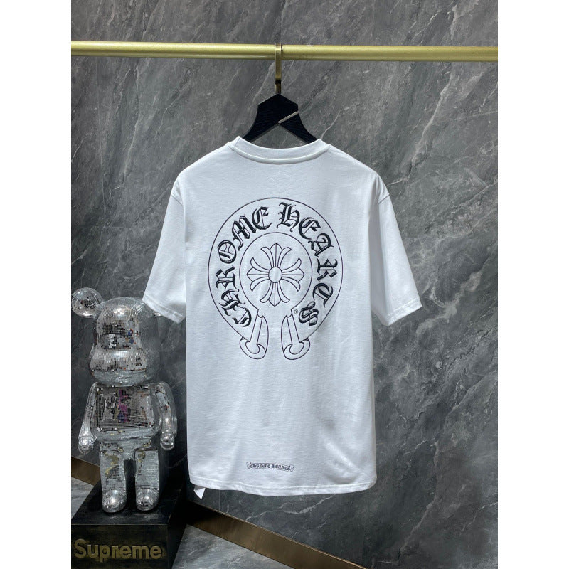 Chrome Hearts Night Glow Horseshoe Sanskrit Short Sleeve T-Shirt