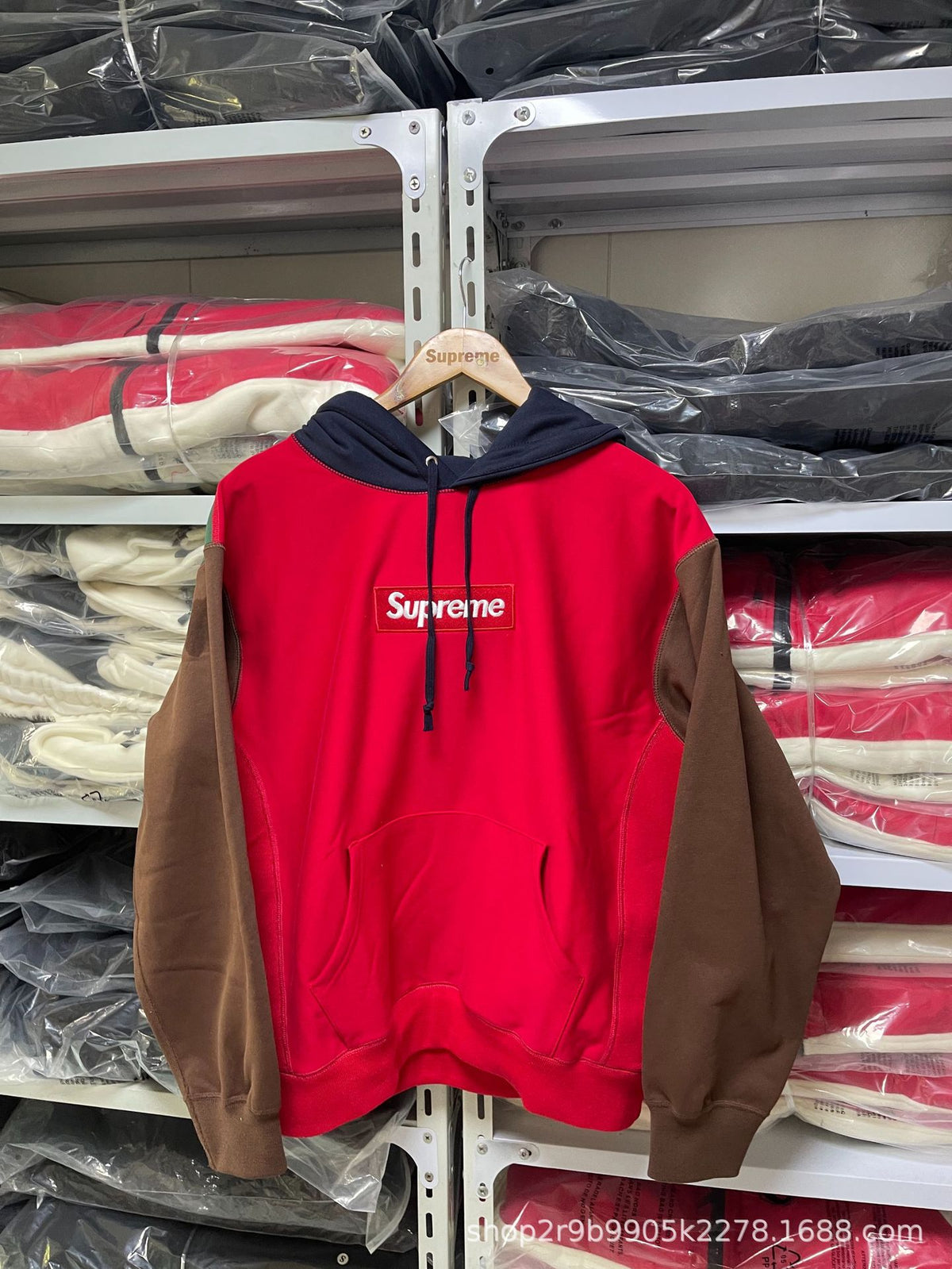 Brushed Fleece Relaxed-Fit Hoodie with Embroidered Chest Motif