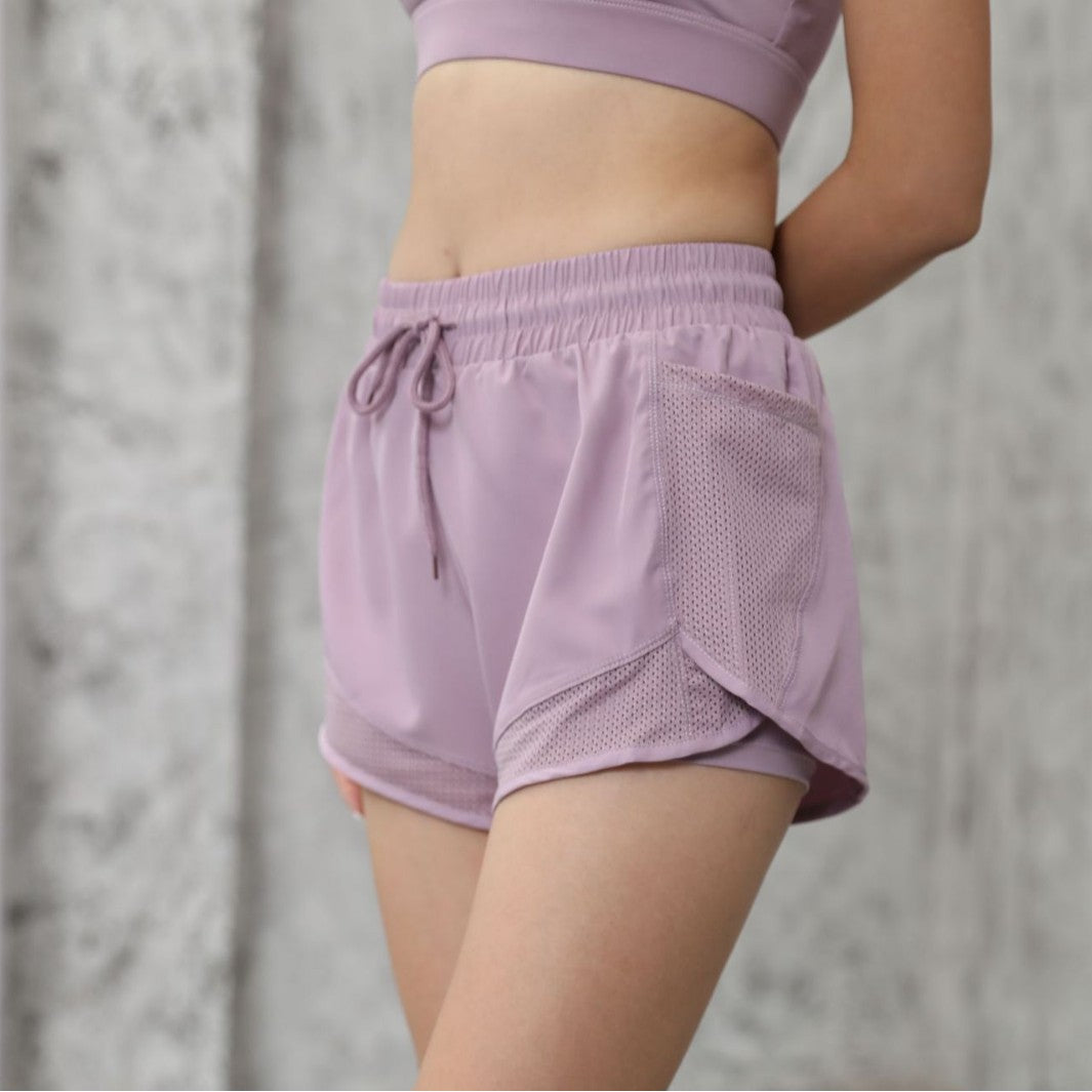 Women's 2 in 1 Athletic Running Shorts with... - Wholesale MOQ 20 pcs