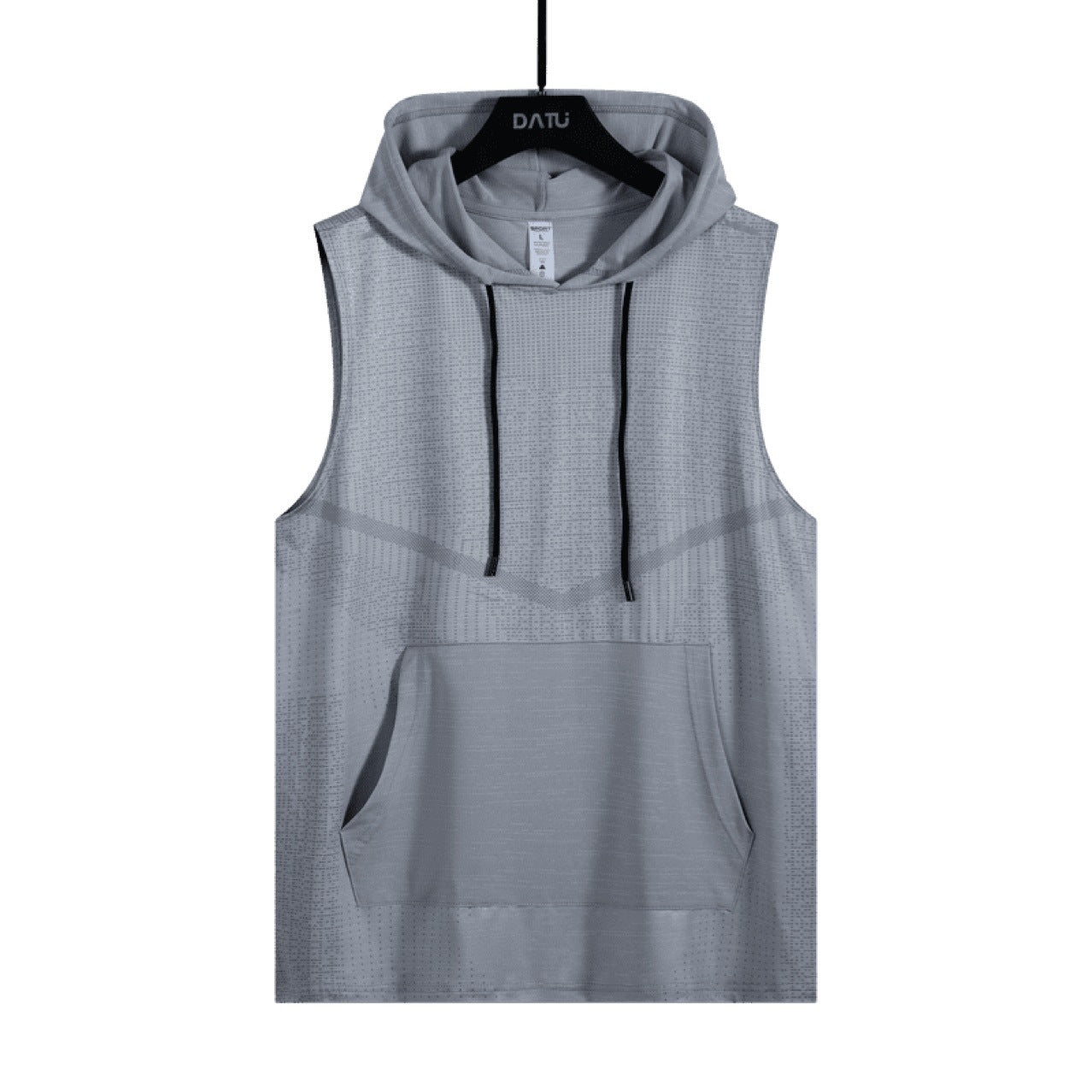 New Hooded Solid Color Sweat-Absorbent Sweatshirt Vest