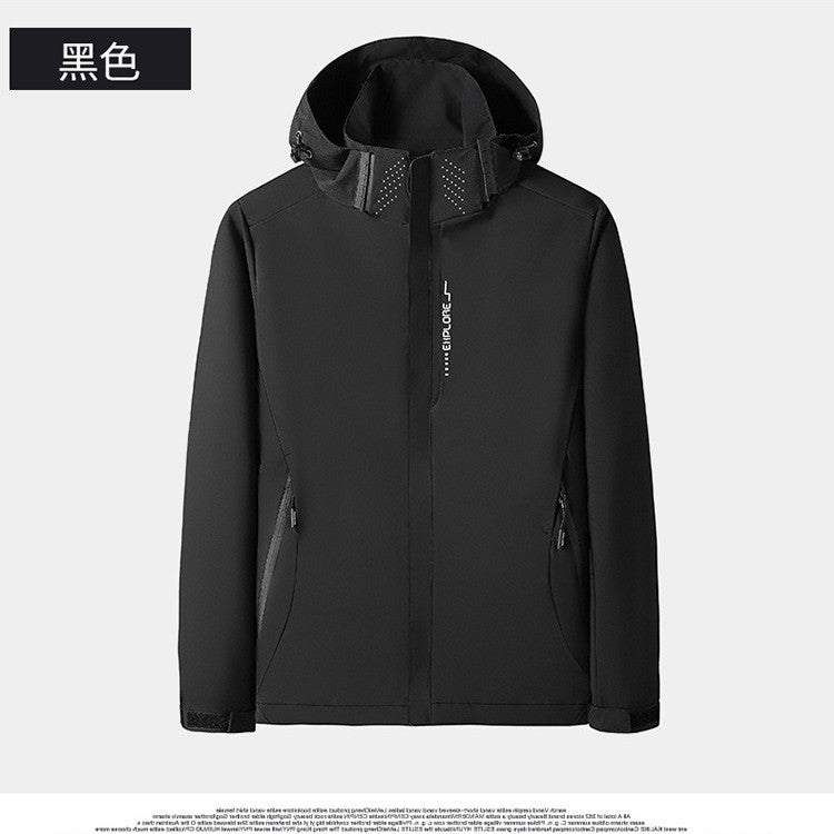 3-in-1 Detachable Windproof Insulated Hiking Jacket