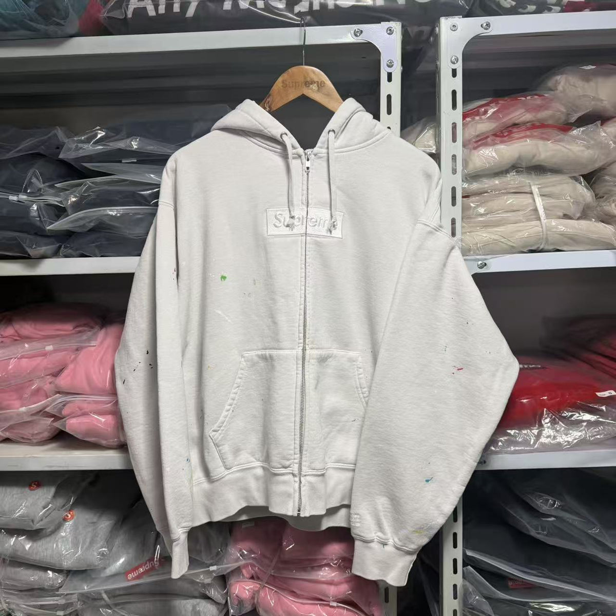 Brushed Fleece Relaxed-Fit Hoodie with Embroidered Chest Motif