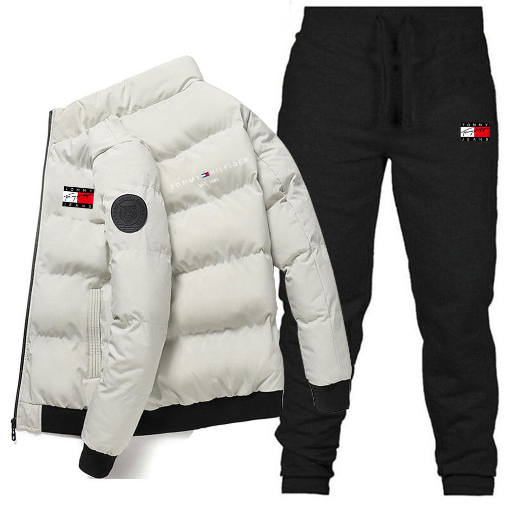 Lightweight quilted stand-collar padded jacket
