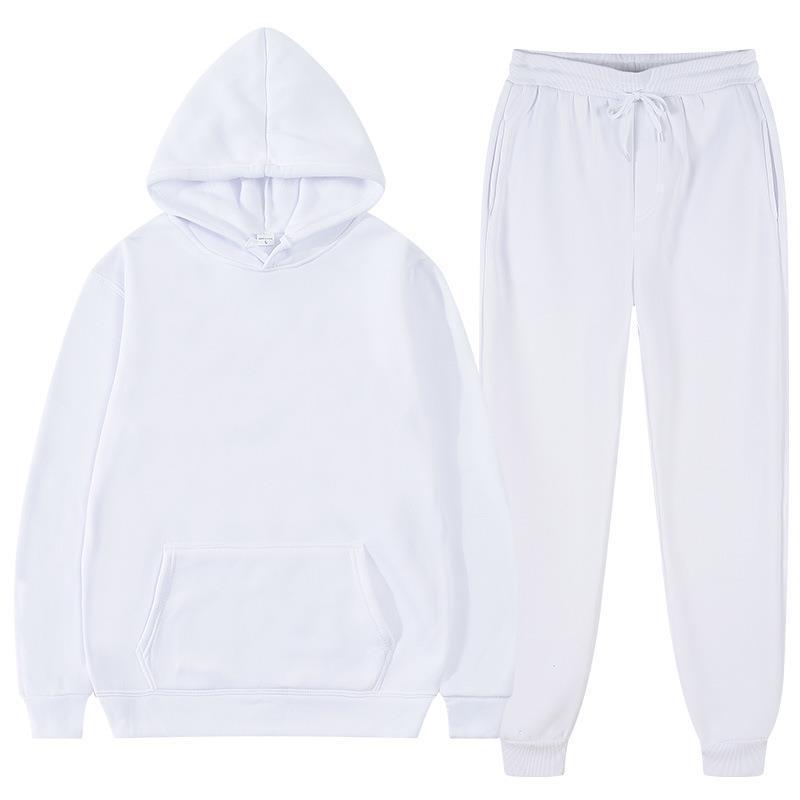 Oversized Cotton Blend Hoodie in Light Gray with Kangaroo Pocket