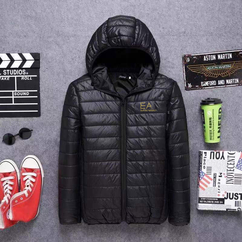 Men's Clothing Autumn And Winter Printed Casual Men's Cotton Jacket Hooded Slim