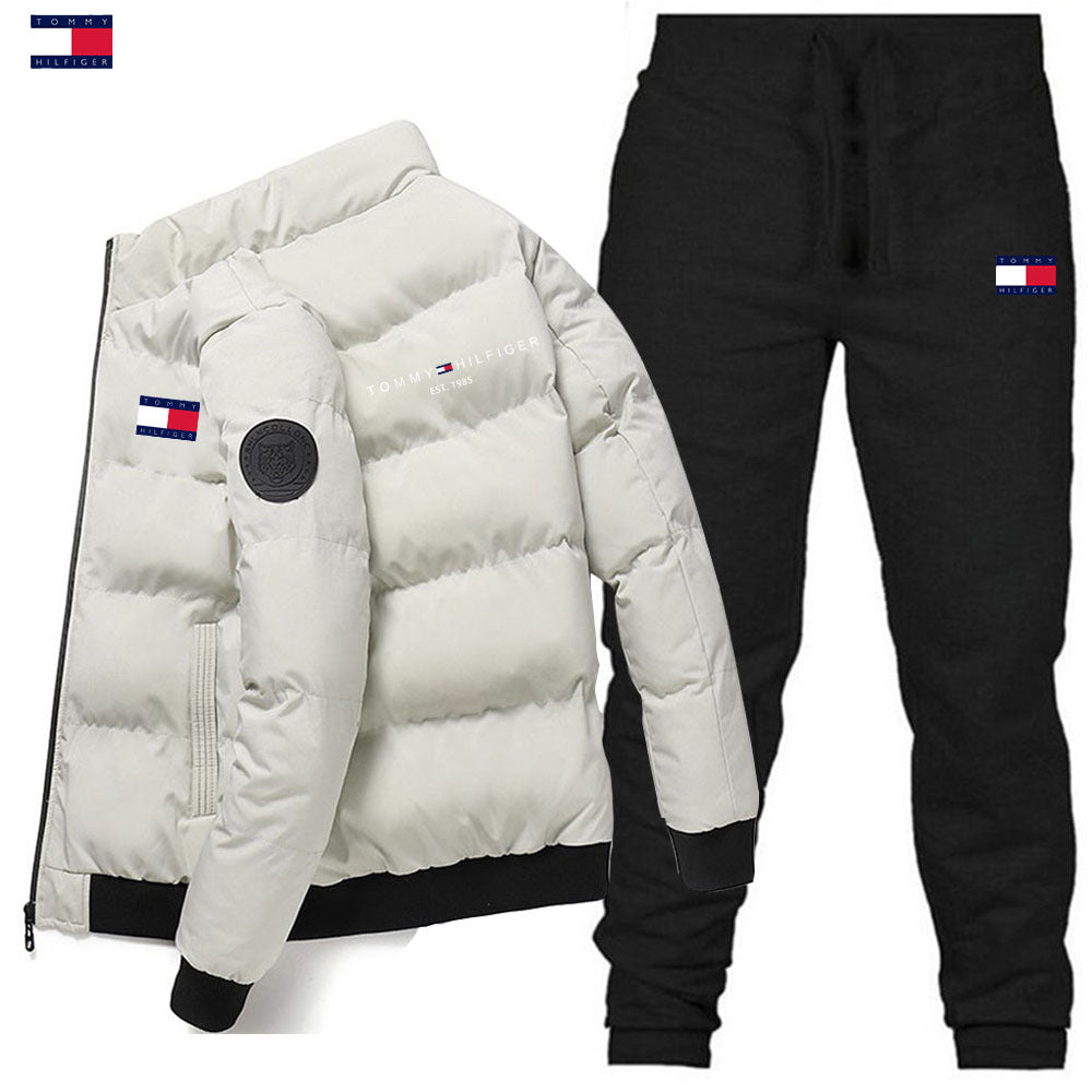 Cross-border Men's Stand-up Collar Padded Jacket Autumn And Winter Thickened warm padded jacket down jacket Korean version handsome - Style Set 2 - product image 10