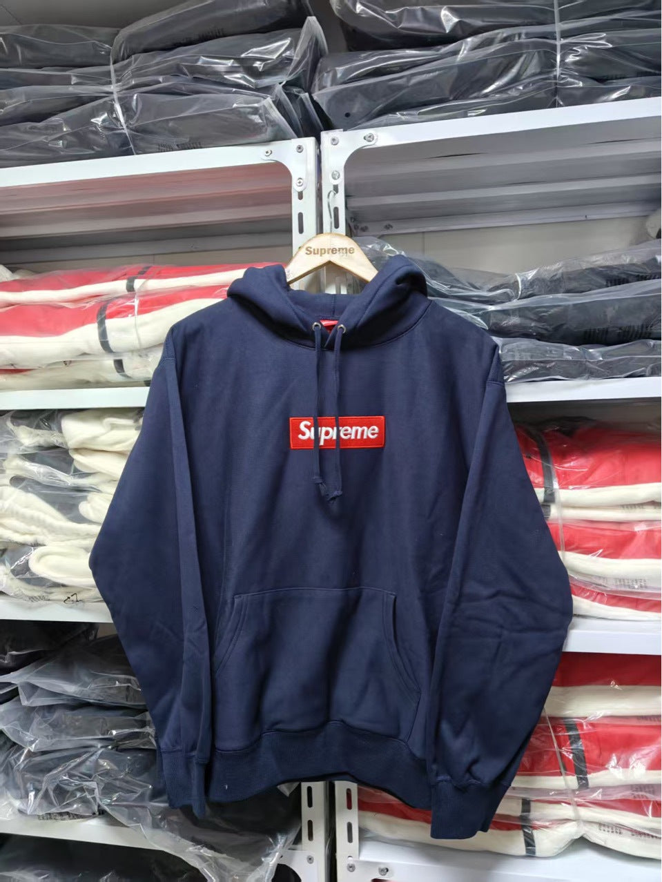 Brushed Fleece Relaxed-Fit Hoodie with Embroidered Chest Motif