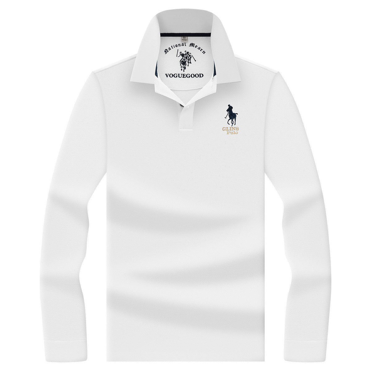Loose-Fit Pure Cotton Half-Sleeve Polo Shirt in Solid Colors