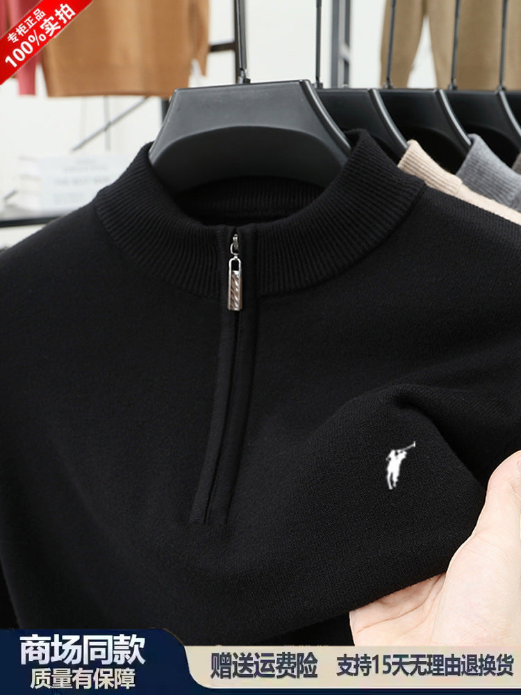 Lav-Xiaoma Fashionable Casual Men's Semi-high-neck Sweater, Autumn And Winter Cl