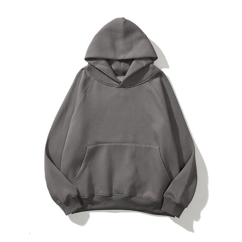 Relaxed-fit unisex hoodie with 3D letter print