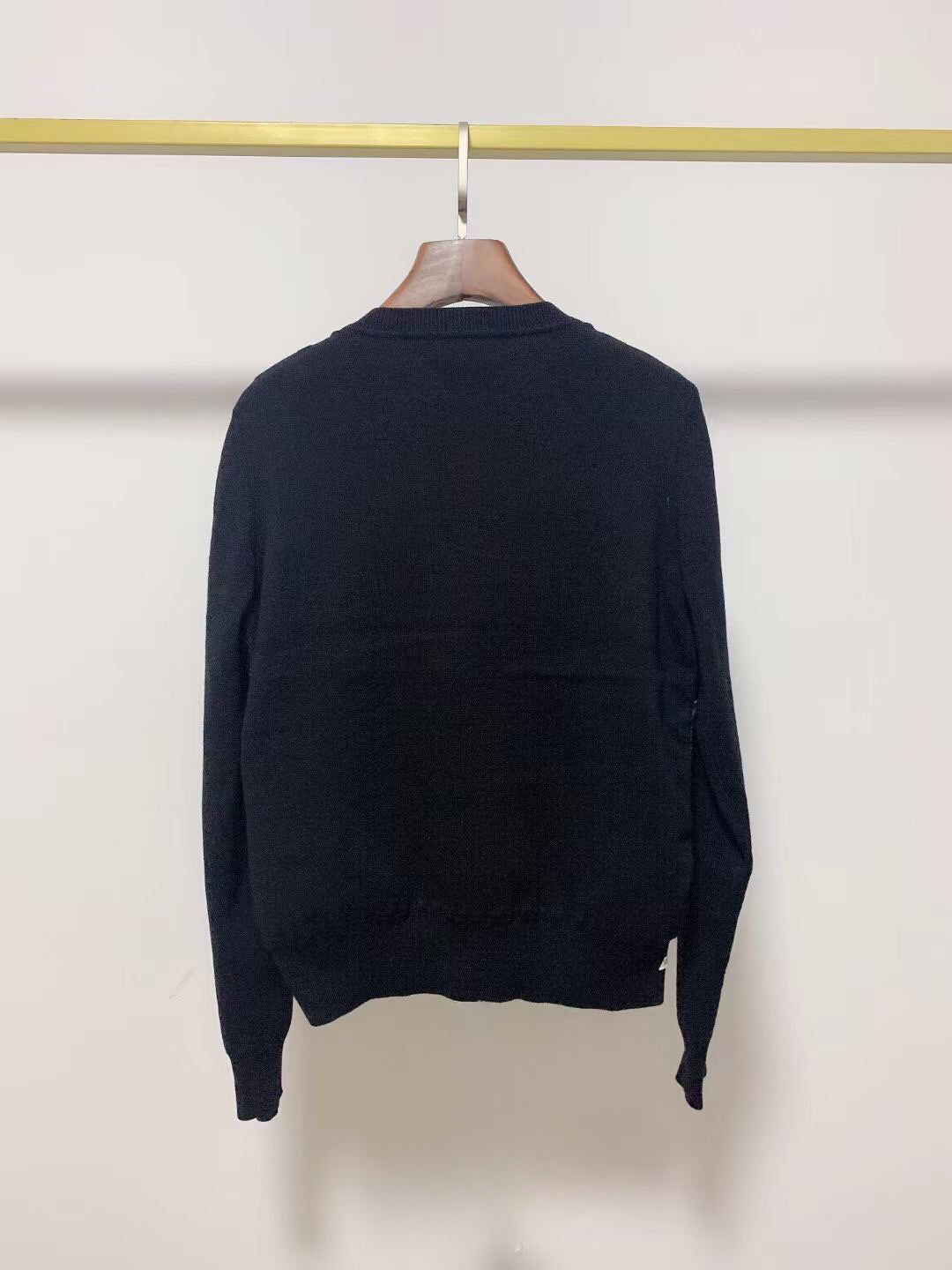 French Brand Embroidered Badge Knitted Sleeves Jacket Women Keep Warm In Winter