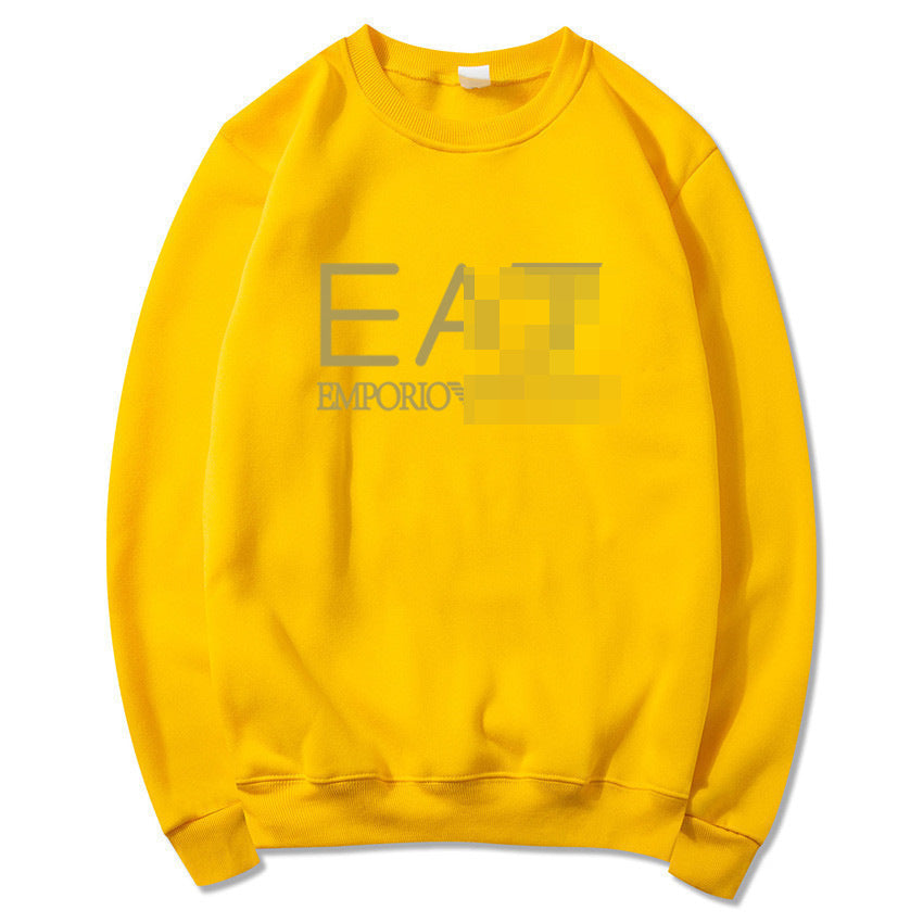 Oversized crewneck sweatshirt with abstract geometric print
