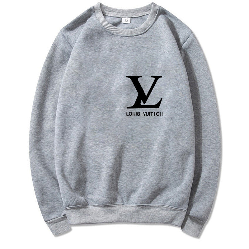 Black cotton-blend relaxed-fit crew neck sweatshirt