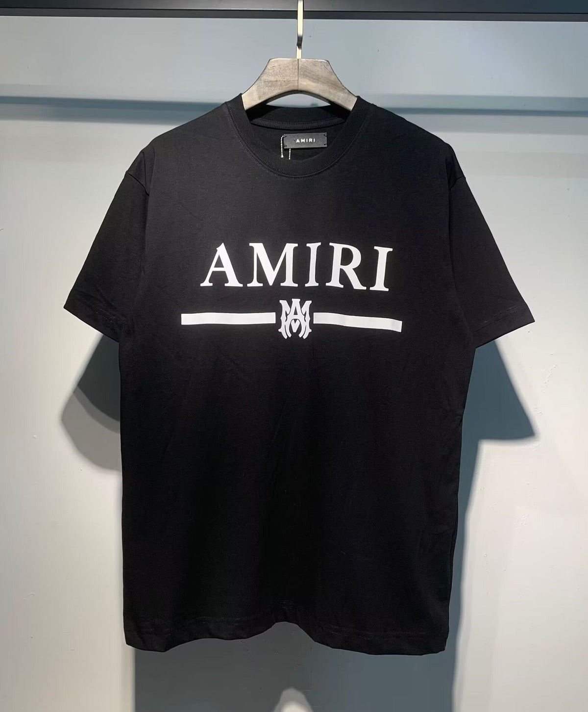 White or Black Short-Sleeve Round-Neck Cotton T-Shirt