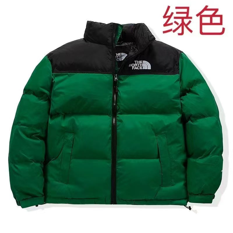 Quilted Down-Filled Puffer Jacket in Solid Colors