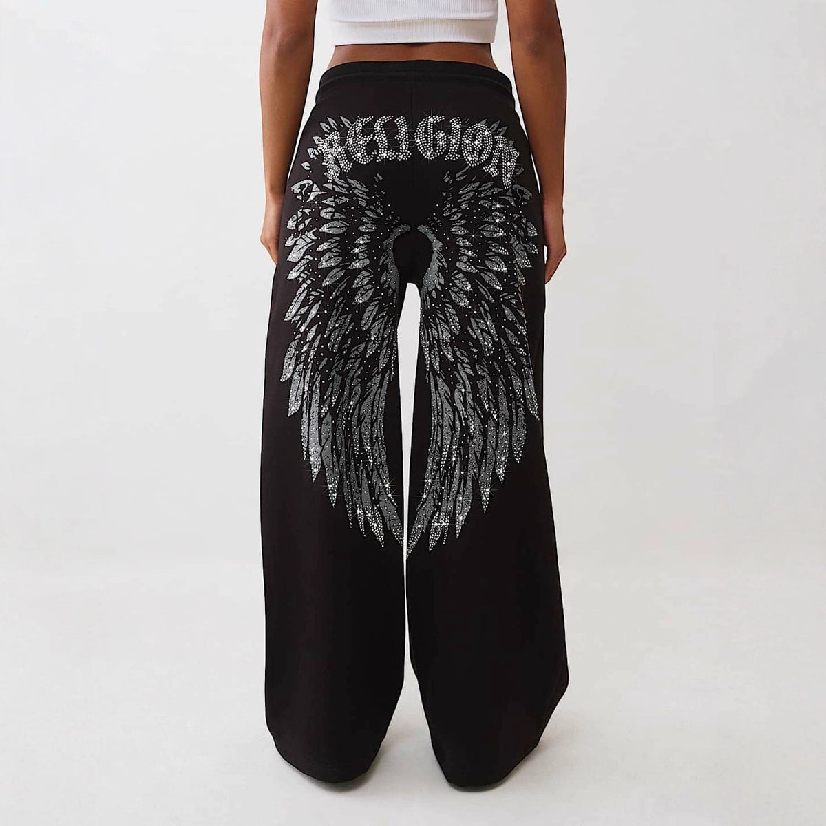 True Religion embroidered washed slim-fit jeans