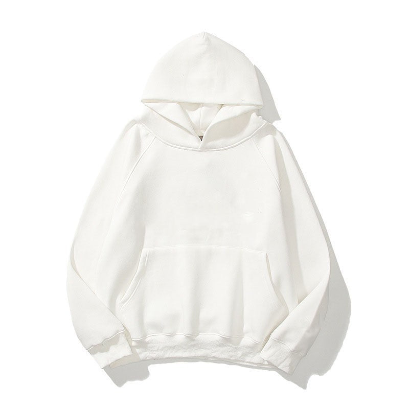 Relaxed-fit unisex hoodie with 3D letter print