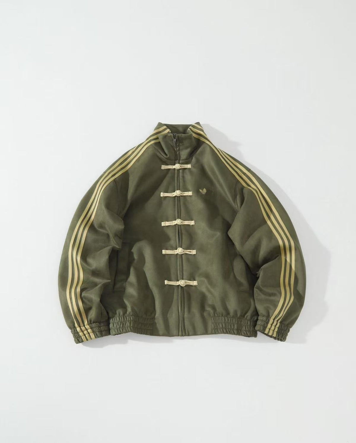Ad Originals men's Chinese-inspired track jacket with stand collar and frog closures