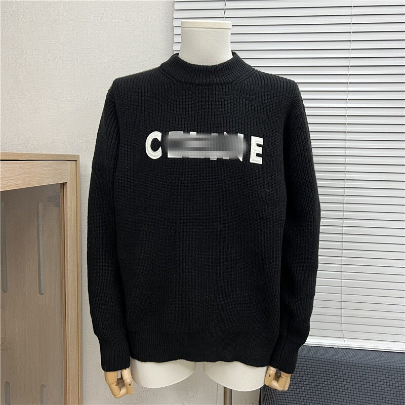 Ribbed Cotton-Blend Crewneck Sweater in Black, Gray, Beige, Red, Olive, Navy, and Blue