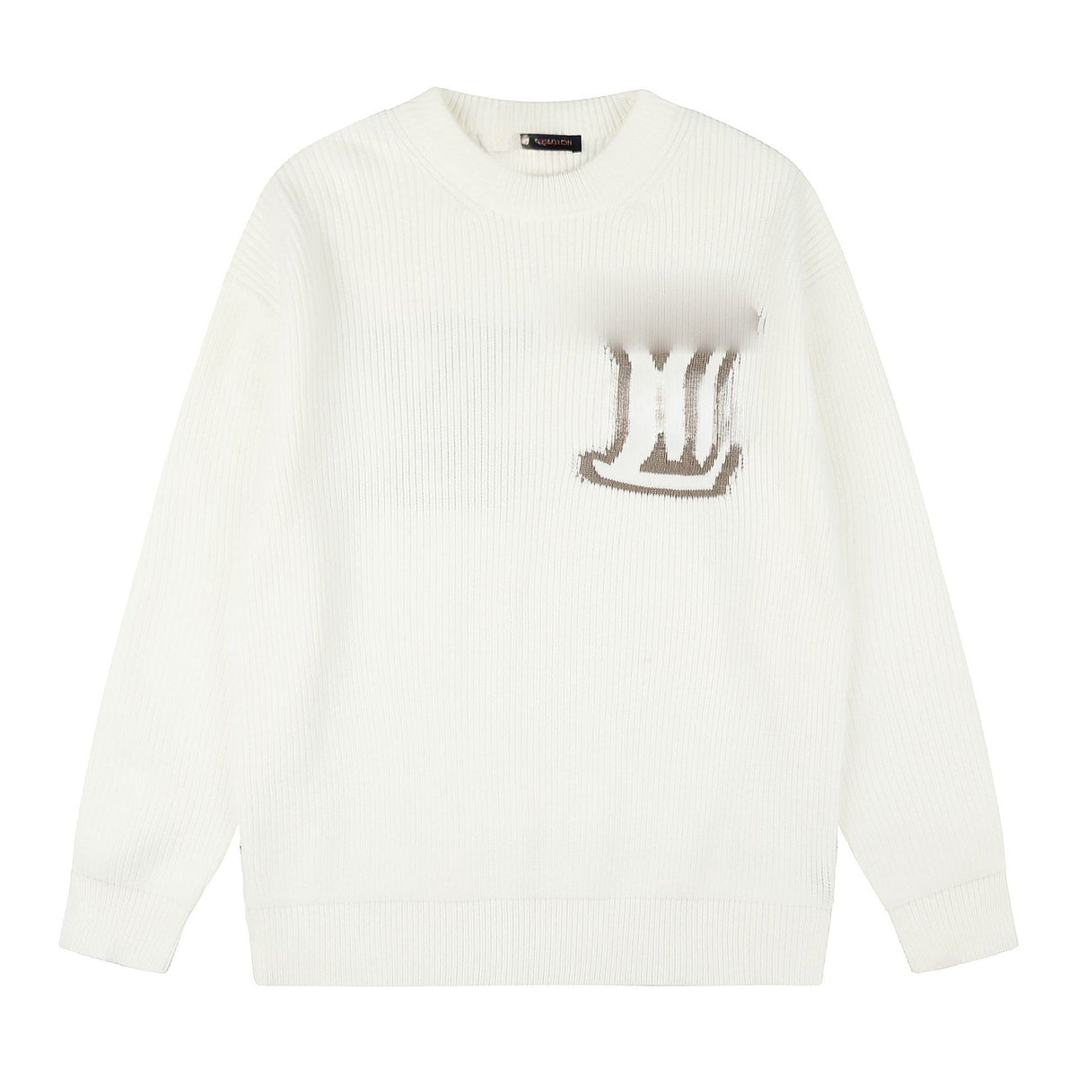 Ribbed Cotton-Blend Crewneck Sweater in Black, Gray, Beige, Red, Olive, Navy, and Blue