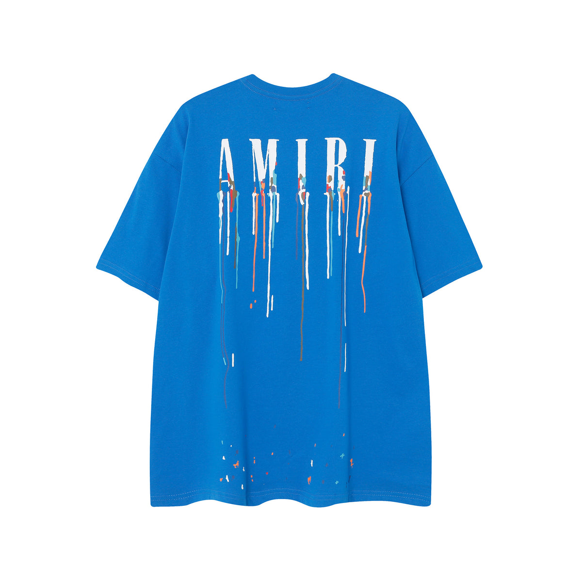 Blue black-oversized-cotton-round-n