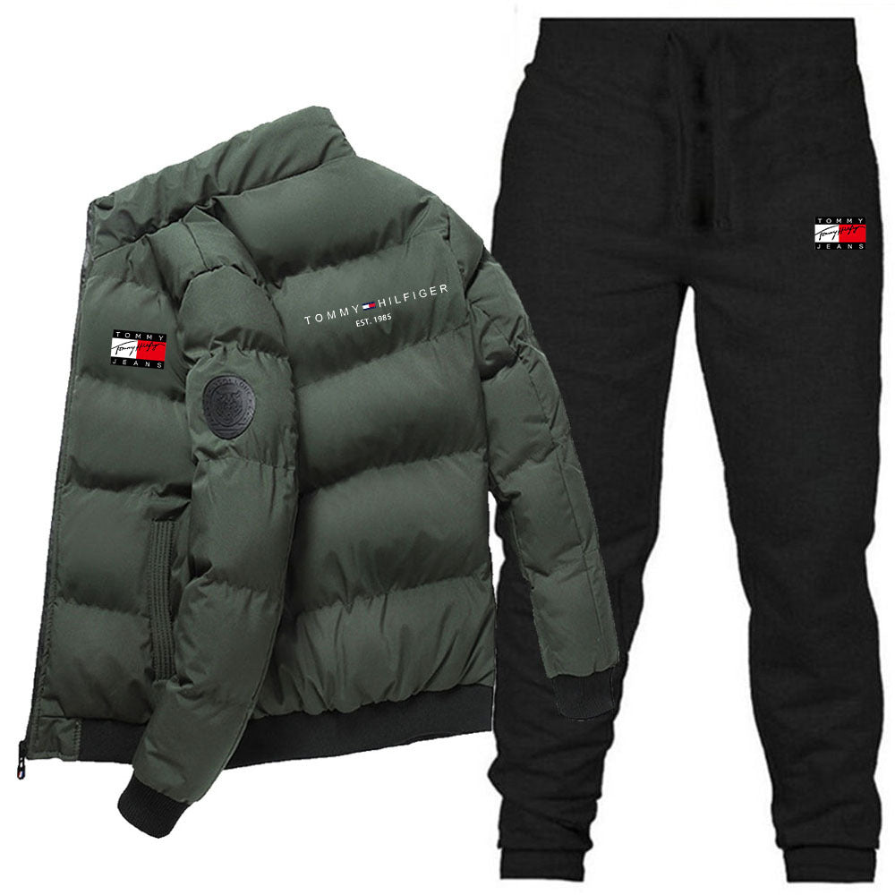 Lightweight quilted stand-collar padded jacket