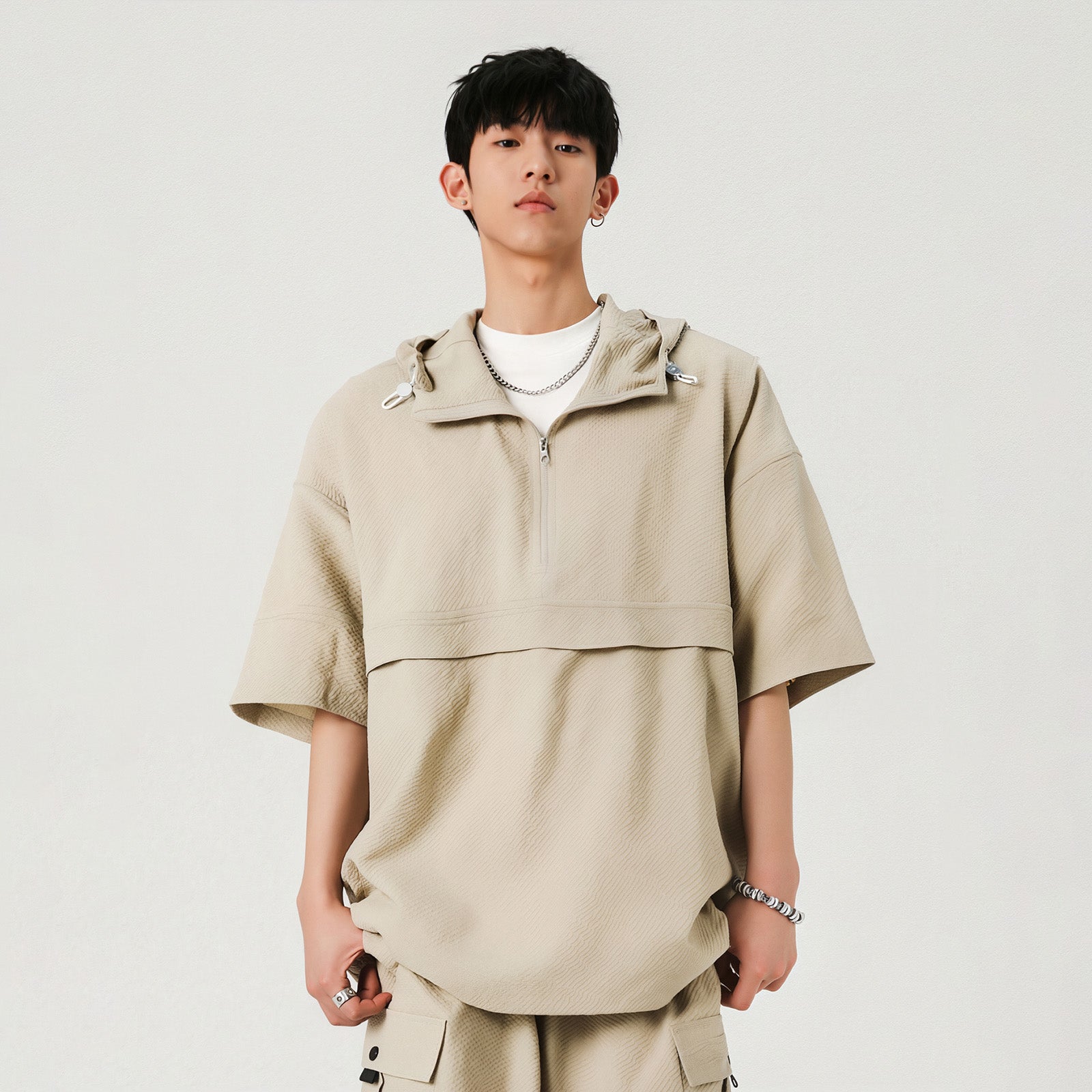 Hooded Anti-Mosquito Polo 2-Piece Set