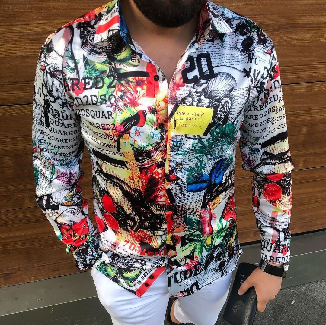 Baroque-print long-sleeve cardigan in satin-finish fabric