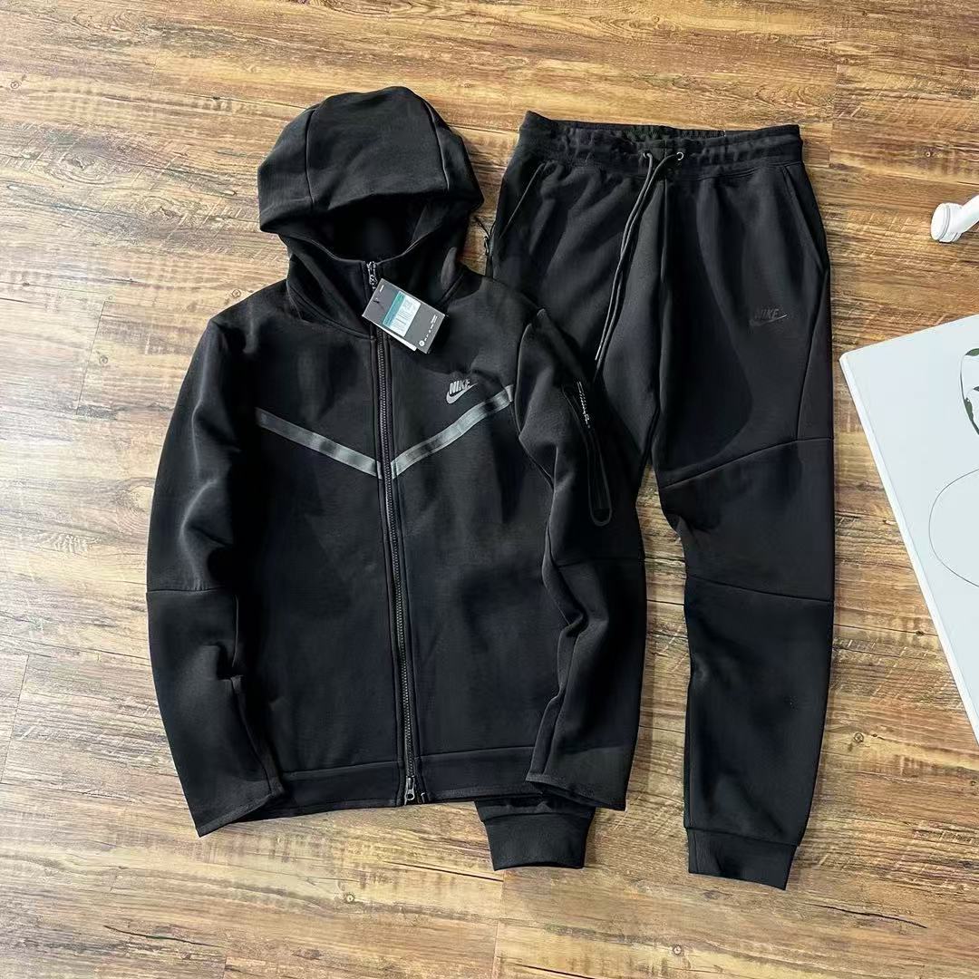 Black Fleece Oversized Hoodie with Kangaroo Pocket and Adjustable Drawcord
