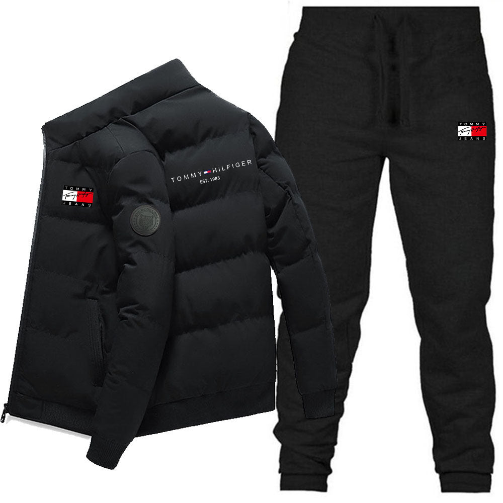 Lightweight quilted stand-collar padded jacket