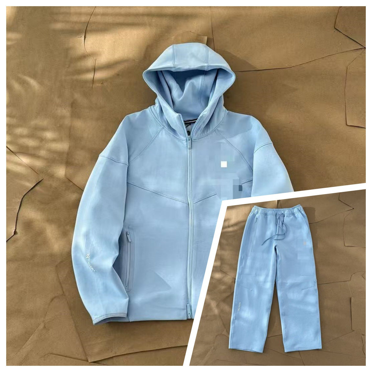 Black Fleece Oversized Hoodie with Kangaroo Pocket and Adjustable Drawcord