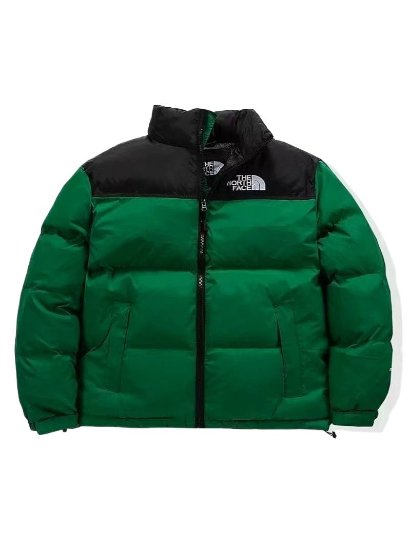 Quilted Down-Filled Puffer Jacket in Solid Colors