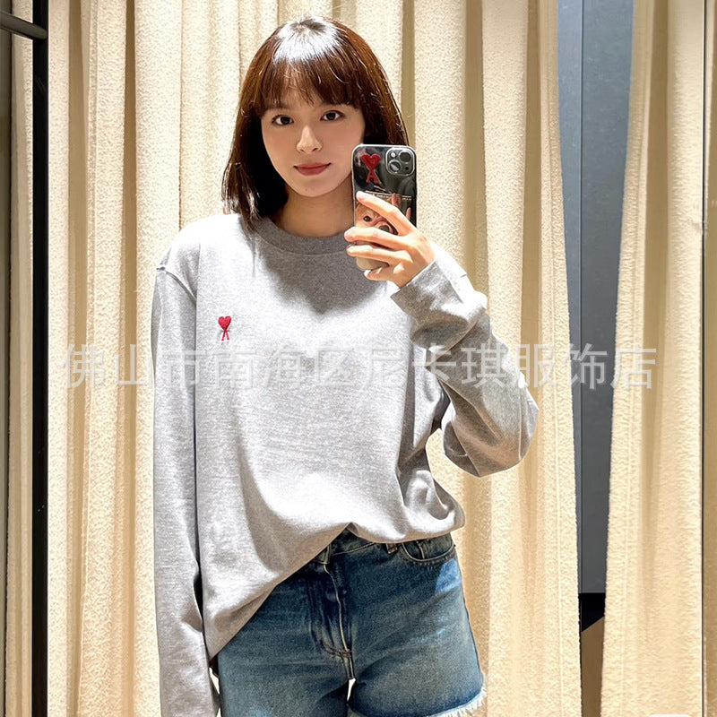 Men's Clothing Autumn And Winter Towel Embroidered Large Love Casual Loose