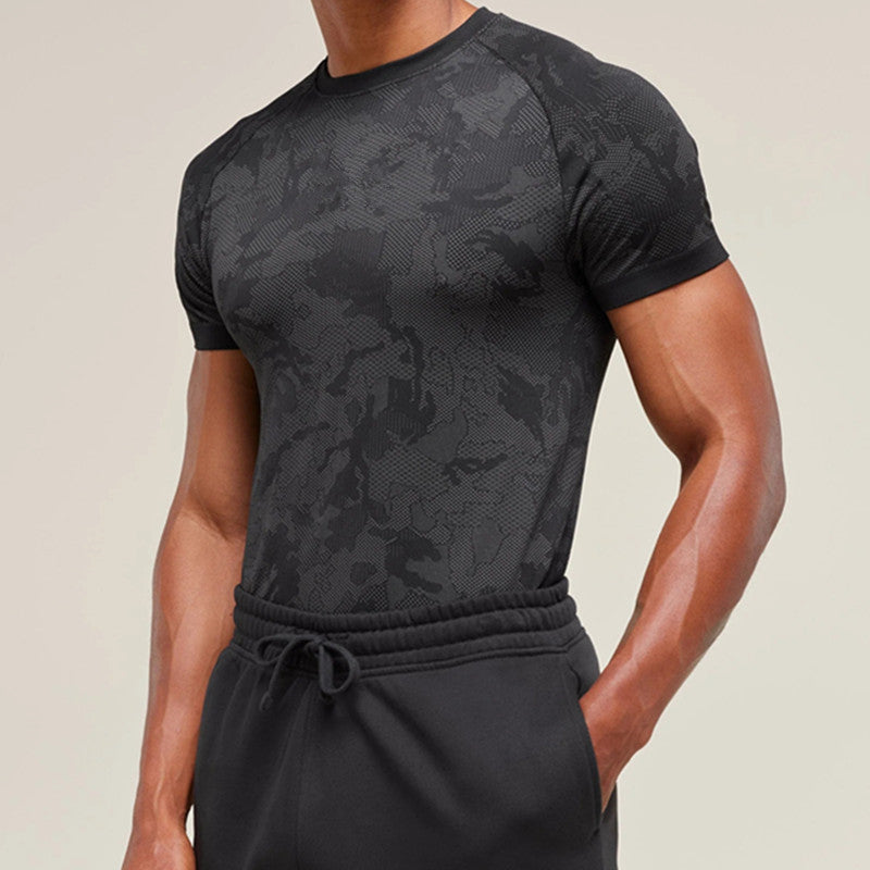 Alpinario Men's Tactical Camo Performance T-Shirt - Customizable