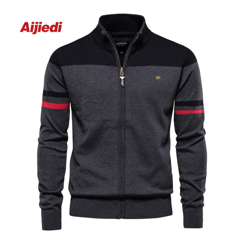 Men's Clothing autumn and winter new size cardigan men's sweater zipper sweater