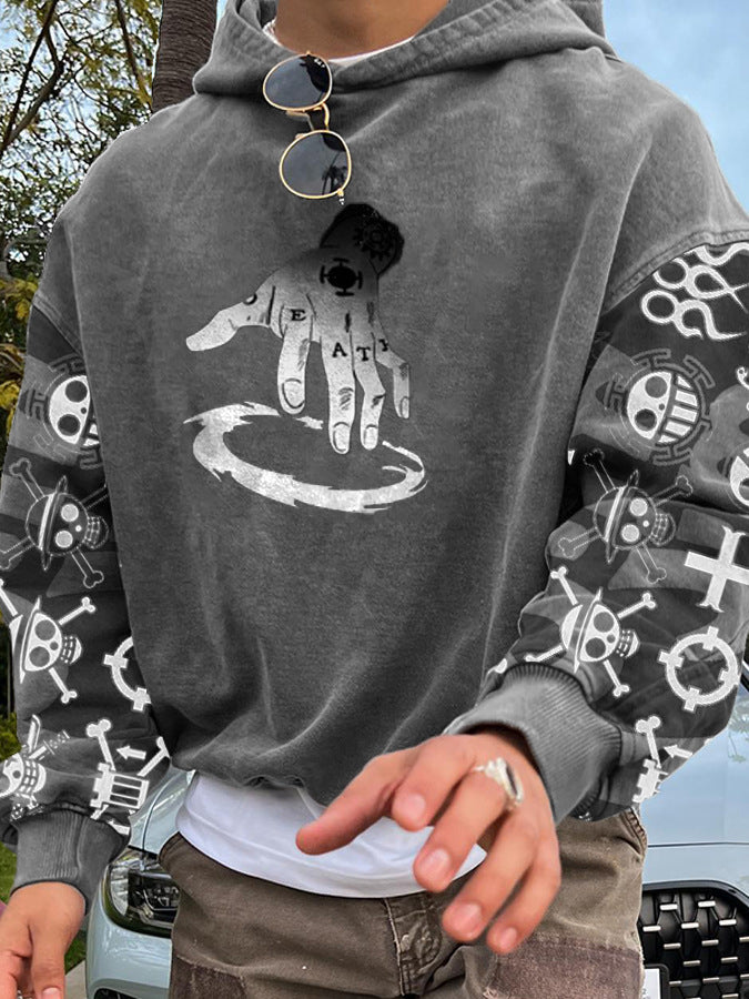 Oversized Cotton Blend White Hoodie with Kangaroo Pocket and Adjustable Drawstring