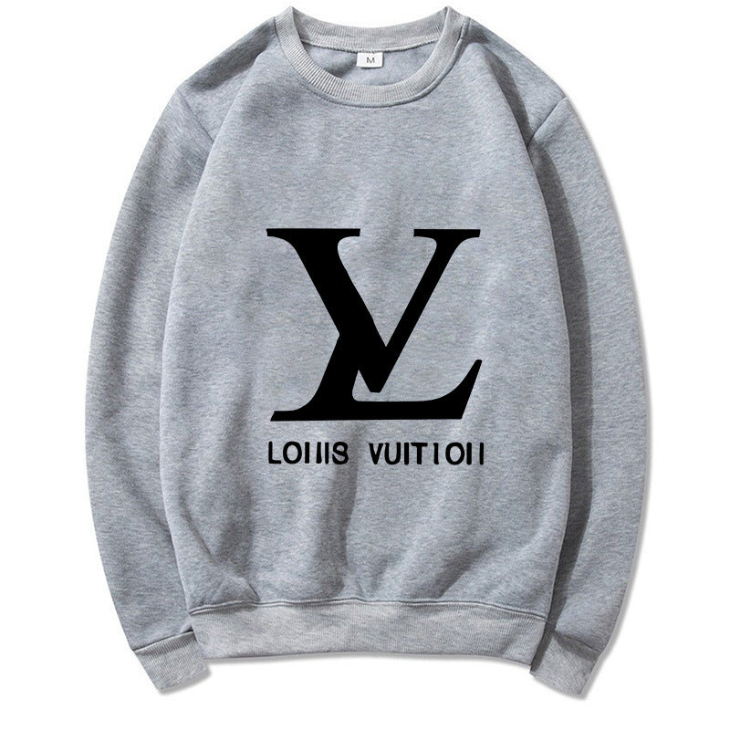 Black cotton-blend relaxed-fit crew neck sweatshirt