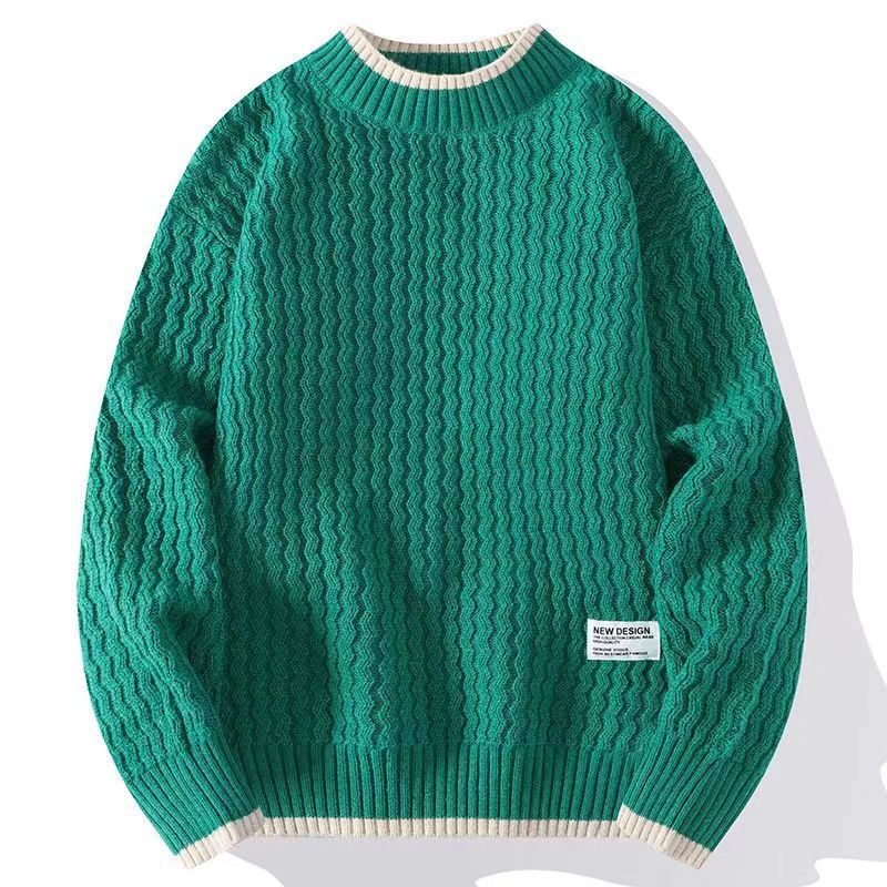Men's Clothing Autumn And Winter New Thick Sweater Boys Base Knitted Sweater Men