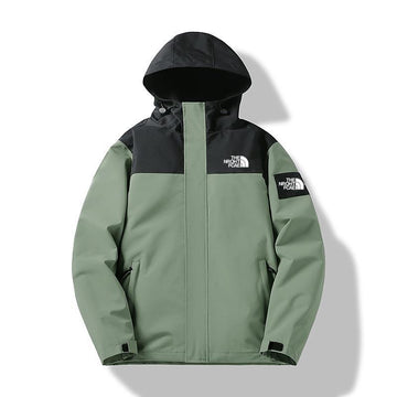North Charge two-tone hooded windproof jacket