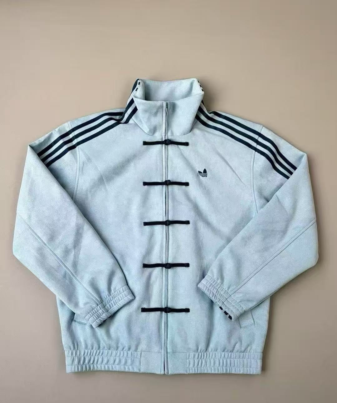 Ad Originals men's Chinese-inspired track jacket with stand collar and frog closures