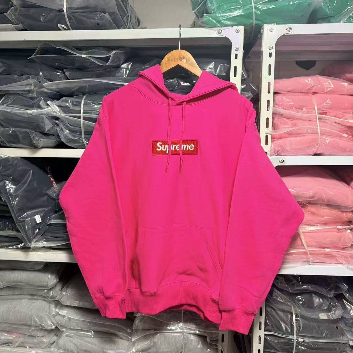 Brushed Fleece Relaxed-Fit Hoodie with Embroidered Chest Motif