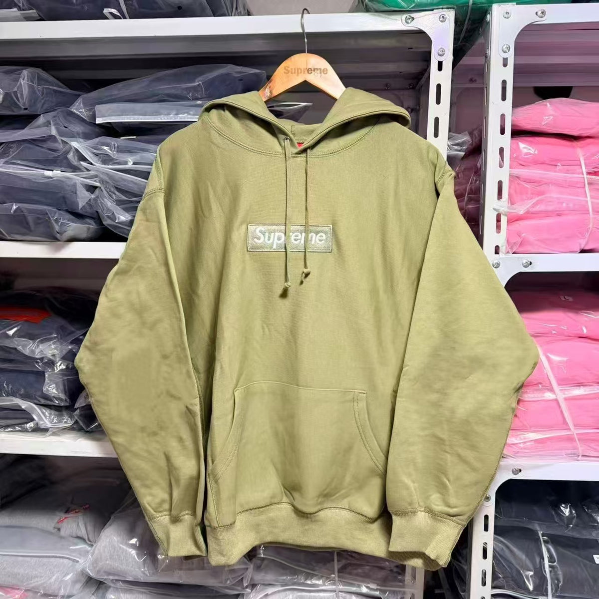 Brushed Fleece Relaxed-Fit Hoodie with Embroidered Chest Motif