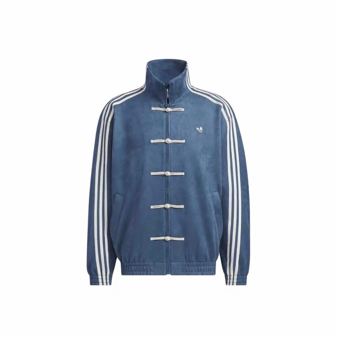 Ad Originals men's Chinese-inspired track jacket with stand collar and frog closures