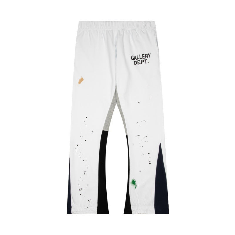 Gallery Dept. Paint Splatter Patchwork Drawstring Tapered Pants
